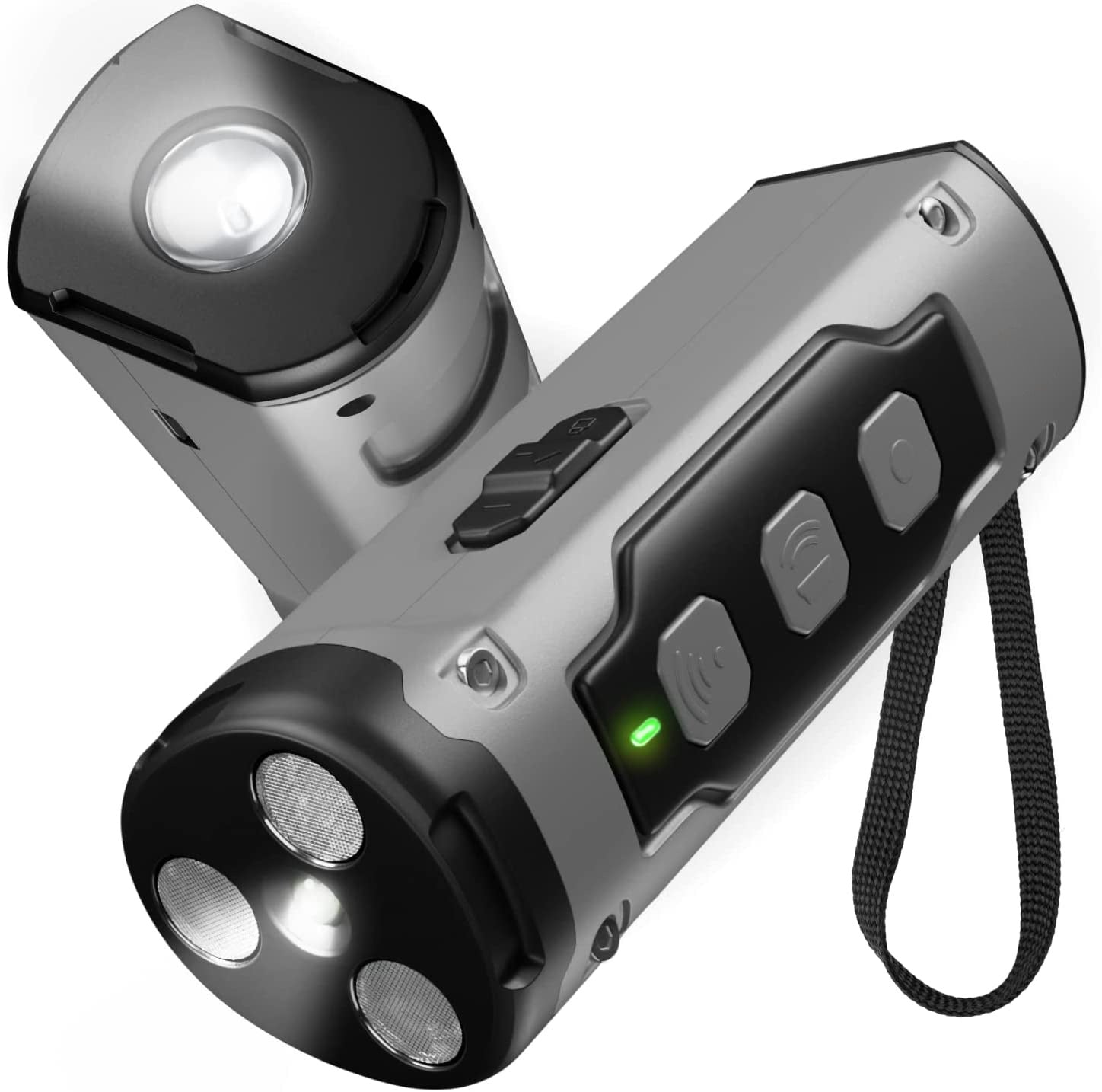 Dog Drive Ultrasonic Three-head Bark Plug Torch Dog Drive Artifact Anti Dog Bark Deterrent Device With LED Flashlight